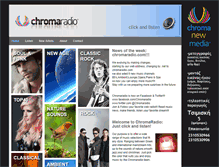 Tablet Screenshot of chromaradio.com